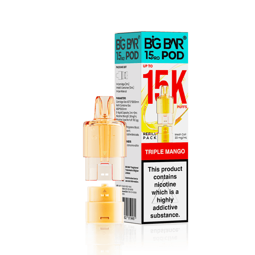  Triple Mango Big Bar 15000 Pro Prefilled Pods