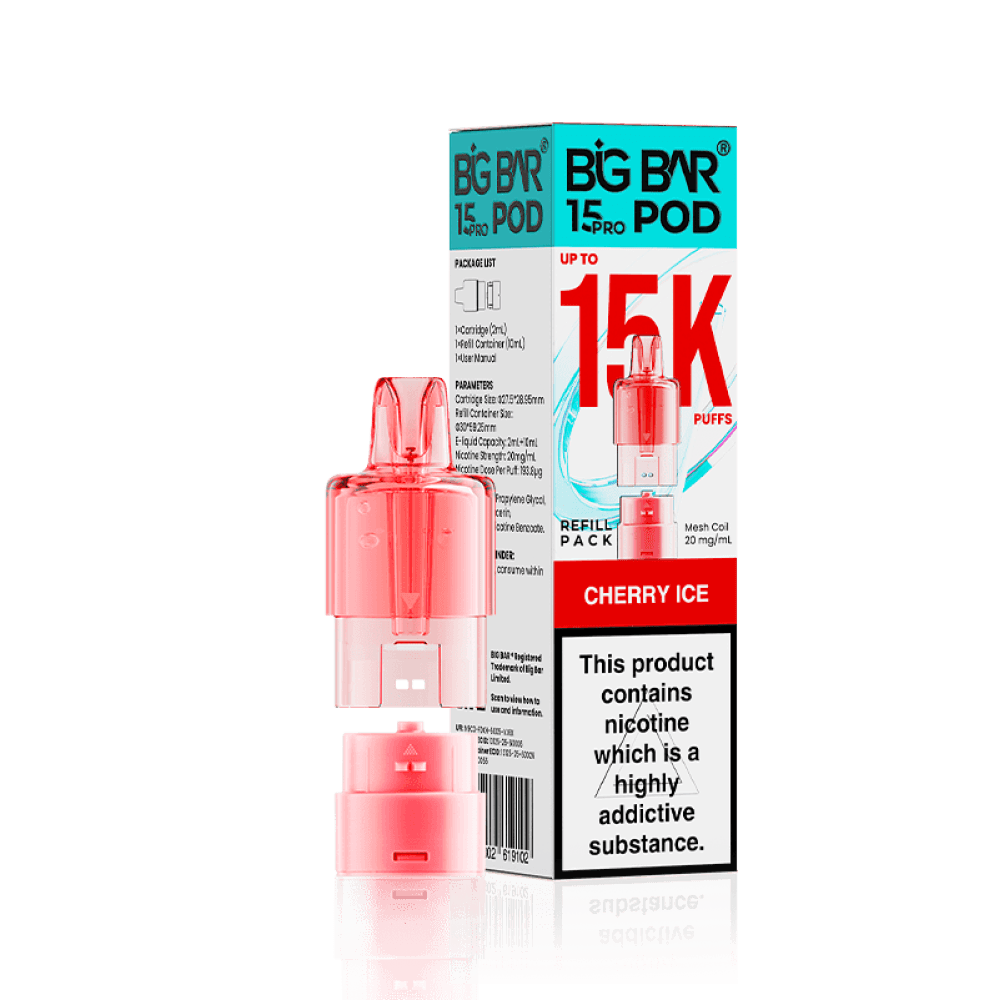  Cherry Ice Big Bar 15000 Pro Prefilled Pods