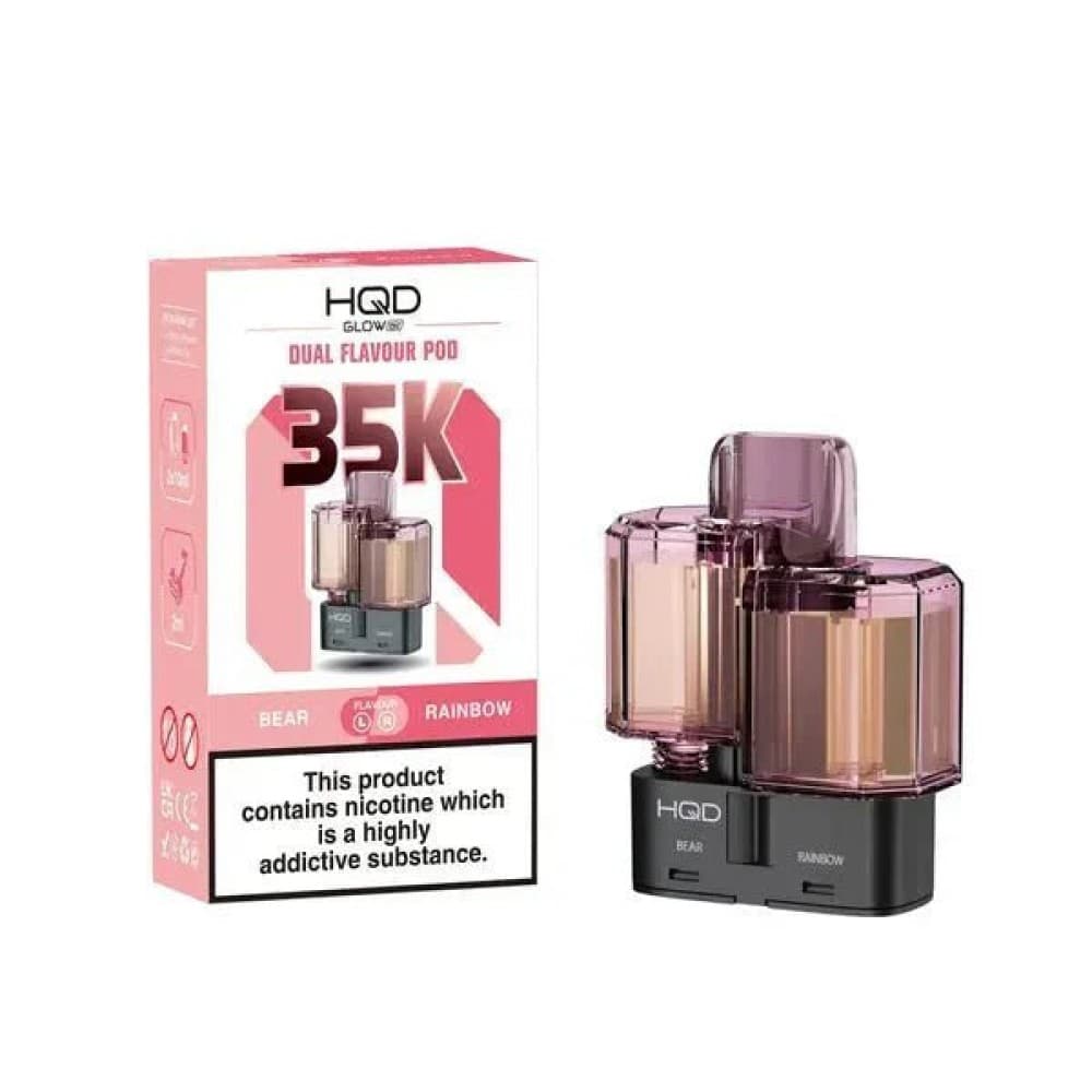  Bear/Rainbow HQD Glow Air 35K Prefilled Pods