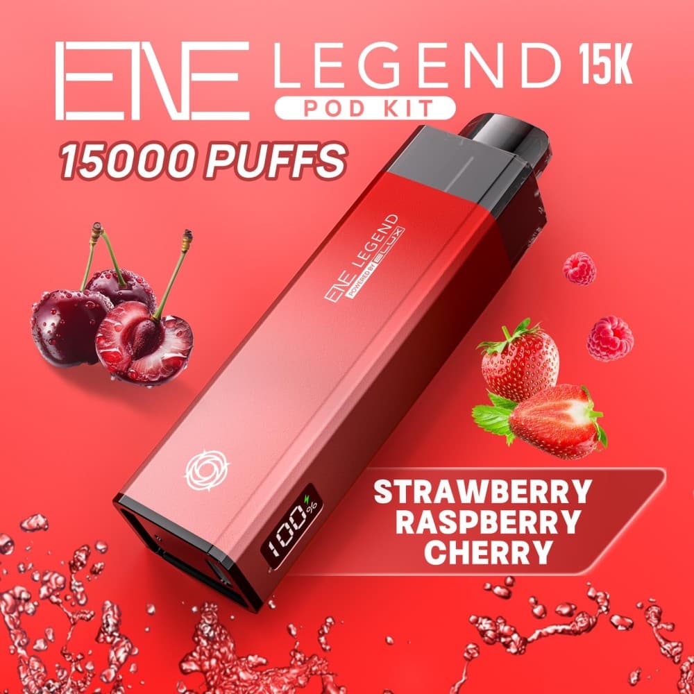  Strawberry Raspberry Cherry Ice Elux ENE Legend 15k Kit Pack of 5