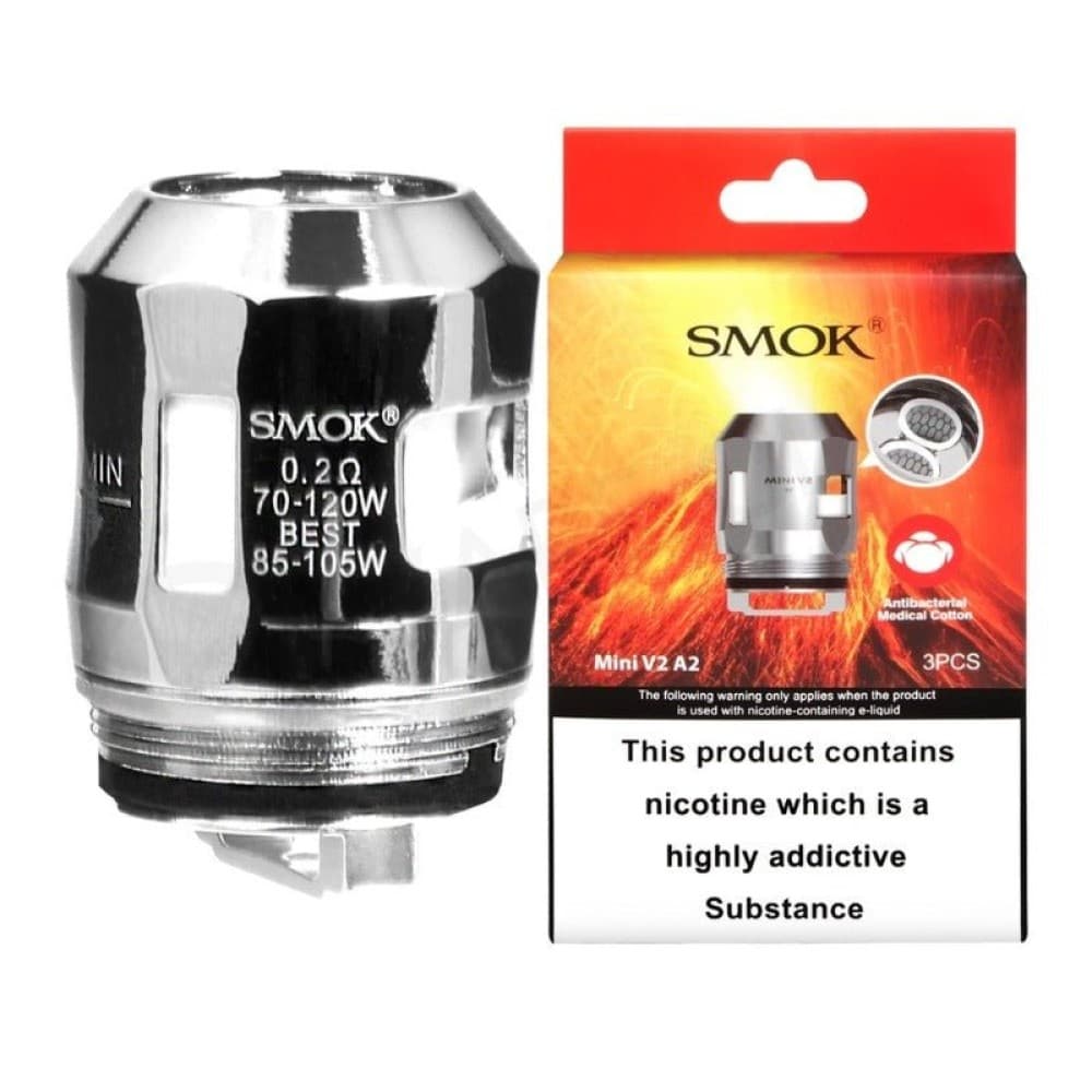  A2 (0.2OHM) Smok Tfv-Mini V2 (TFV8 Baby V2) Coils | 3 Pack | Wolfvapes