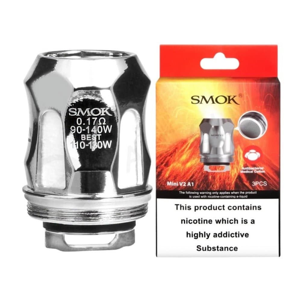  A1 (0.17OHM) Smok Tfv-Mini V2 (TFV8 Baby V2) Coils | 3 Pack | Wolfvapes