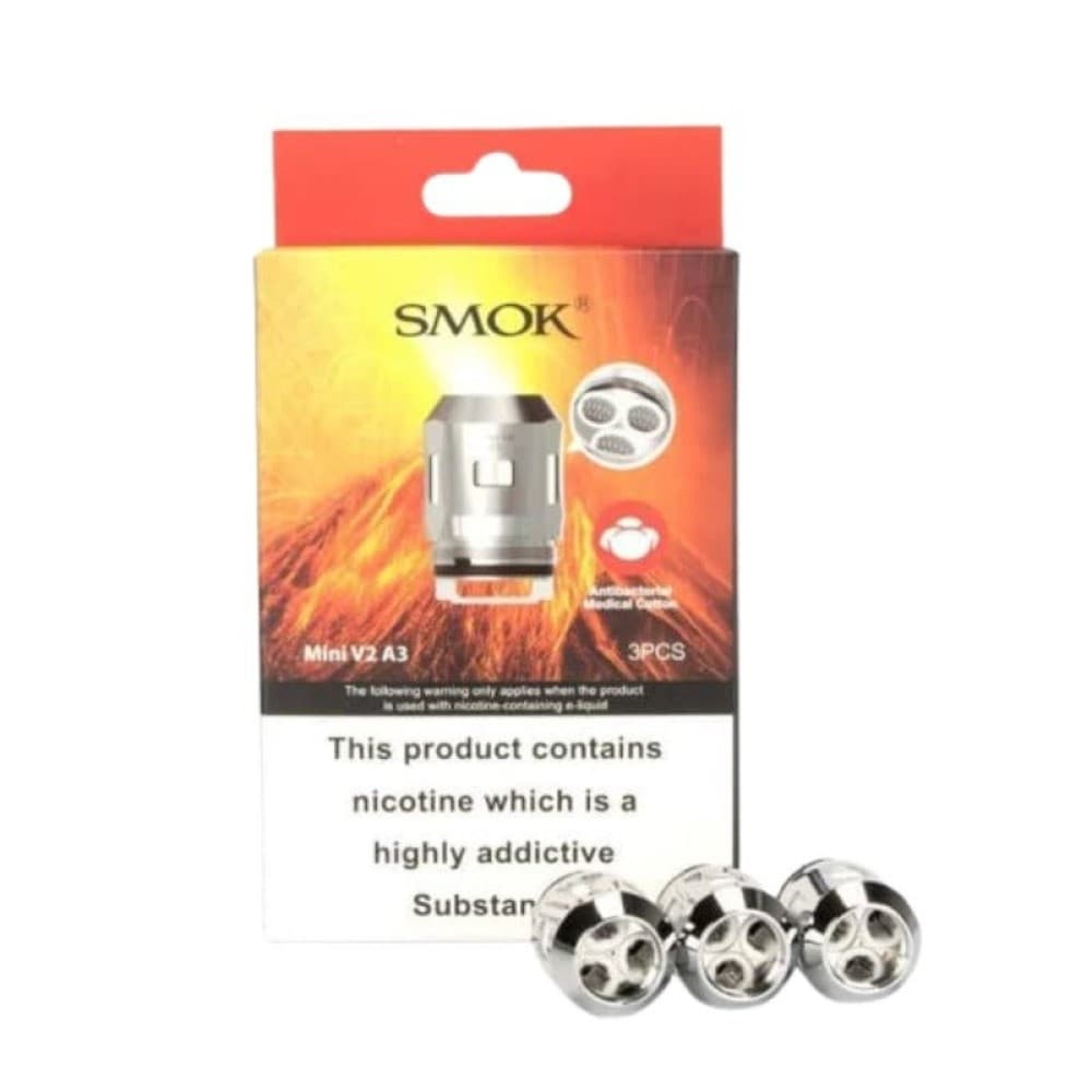 A3 (0.15OHM) Smok Tfv-Mini V2 (TFV8 Baby V2) Coils | 3 Pack | Wolfvapes
