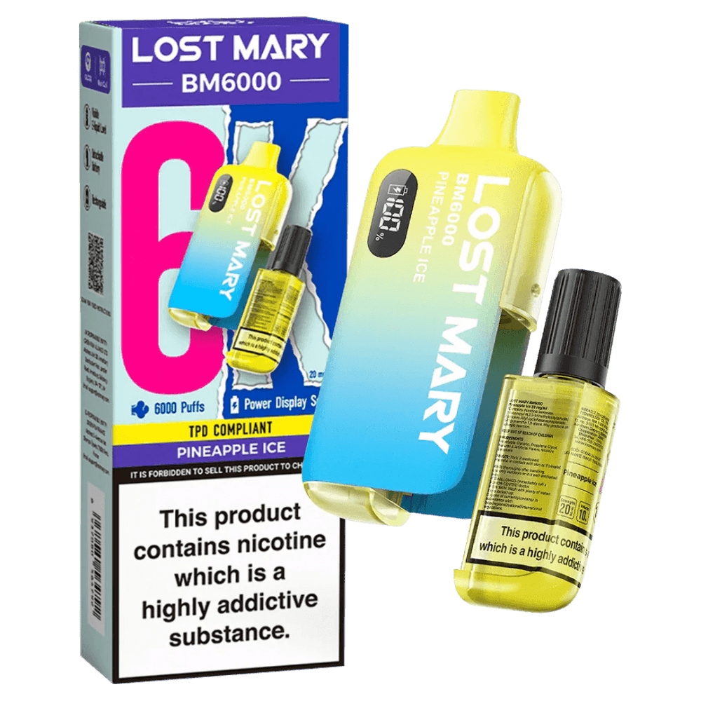  Pineapple Ice Lost Mary BM6000 Prefilled Pod Vape Kit