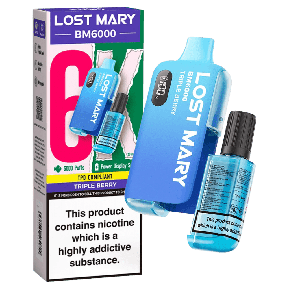  Triple Berry Lost Mary BM6000 Prefilled Pod Vape Kit