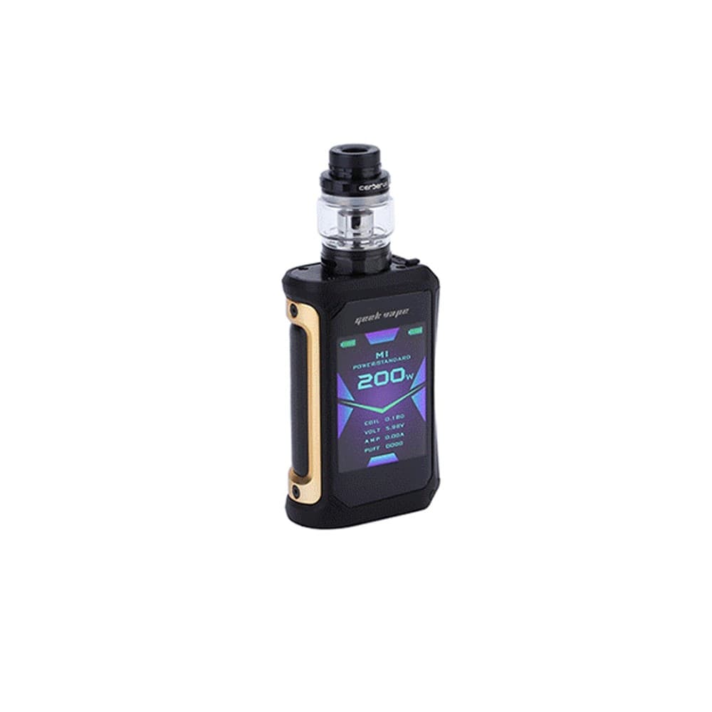  Gold Geekvape Aegis X Kit with Cerberus Tank | 200W | Wolfvapes