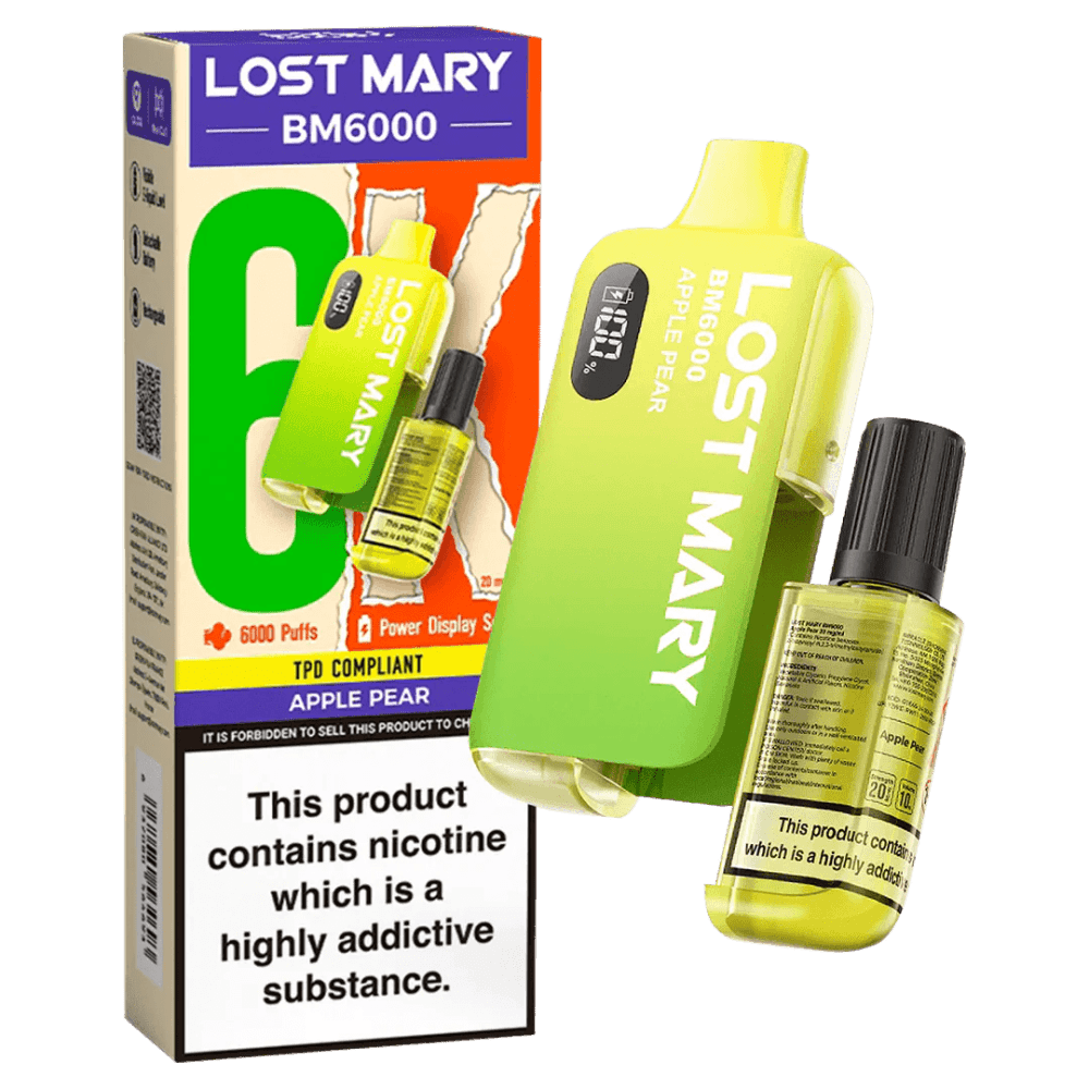  Apple Pear Lost Mary BM6000 Prefilled Pod Vape Kit