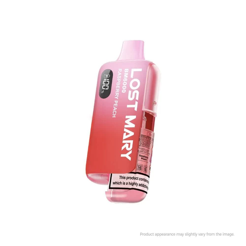  Raspberry Peach Lost Mary BM6000 Prefilled Pod Vape Kit