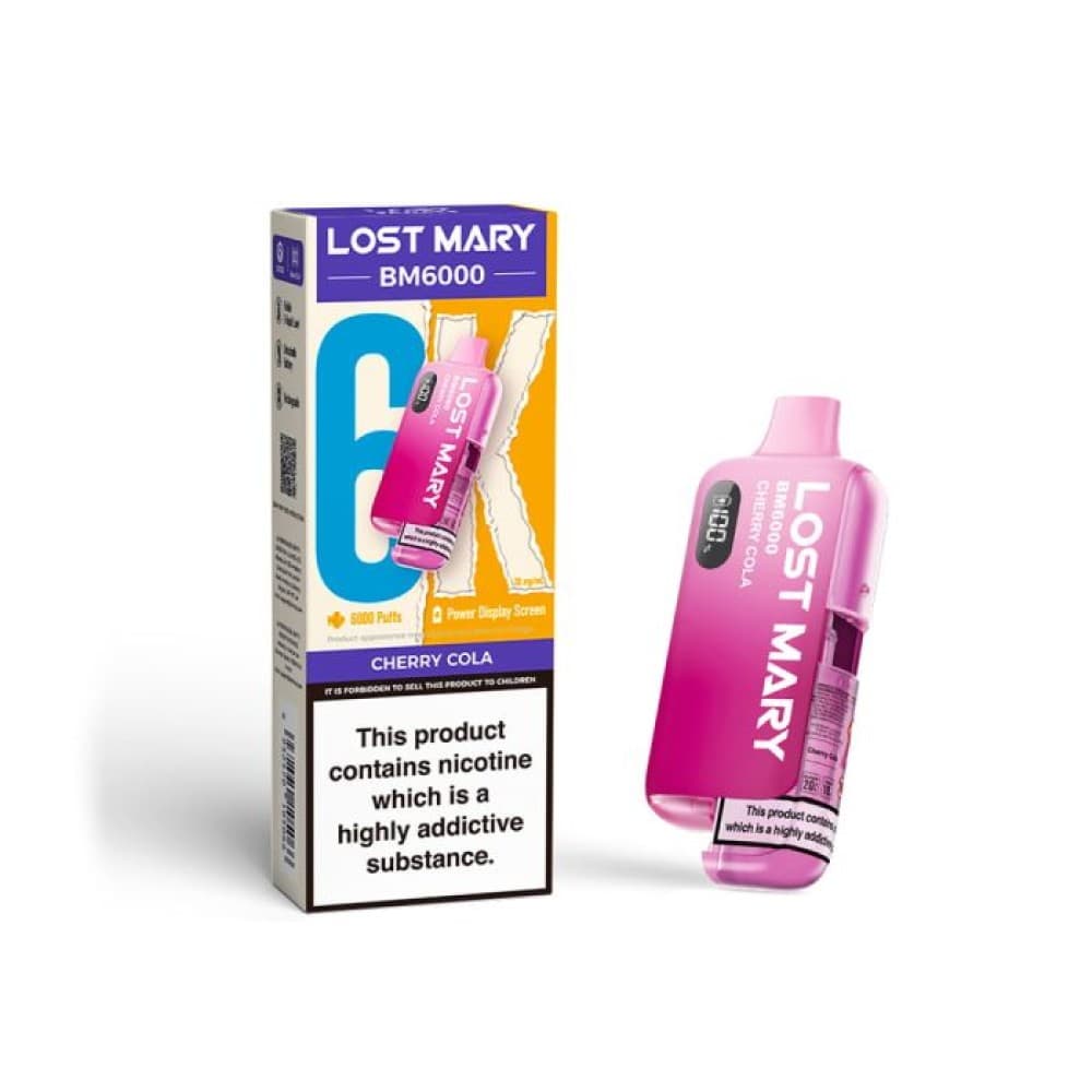  Cherry Cola Lost Mary BM6000 Prefilled Pod Vape Kit
