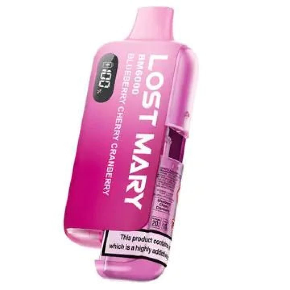  Blueberry Cherry Cranberry Lost Mary BM6000 Prefilled Pod Vape Kit