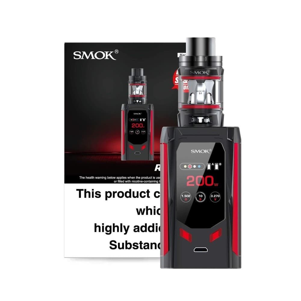  Red Black Smok R‑Kiss Sub Ohm Kit | 200W | Wolfvapes