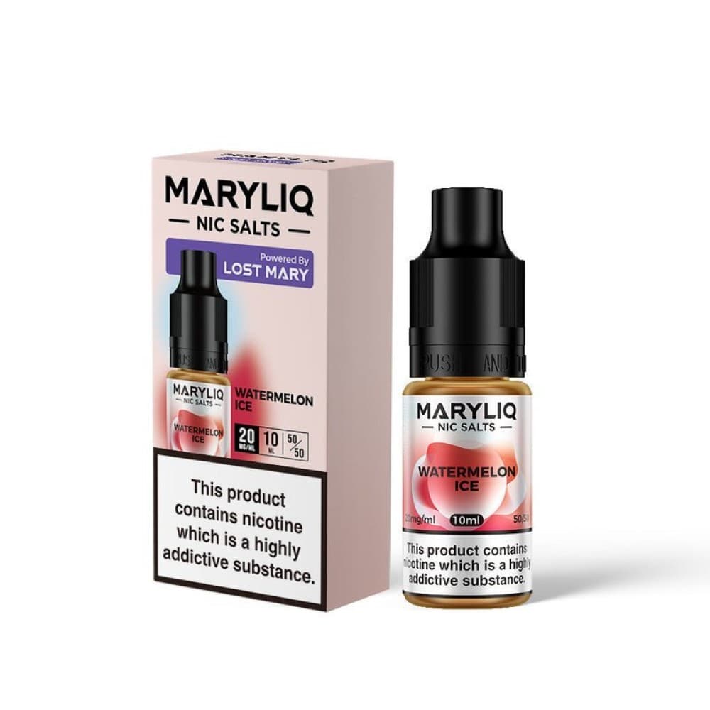  Watermelon Ice / 20MG Lost Mary Maryliq Nic Salts 10ml - Box of 10