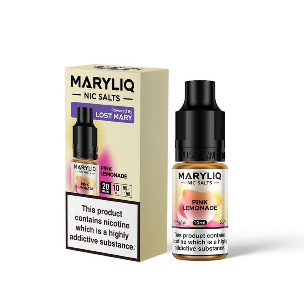 Pink Lemonade / 20MG Lost Mary Maryliq Nic Salts 10ml - Box of 10