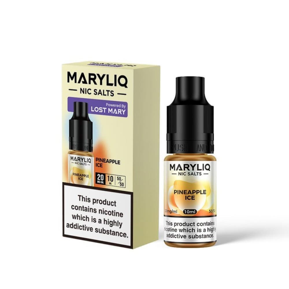  Pineapple Ice / 20MG Lost Mary Maryliq Nic Salts 10ml - Box of 10