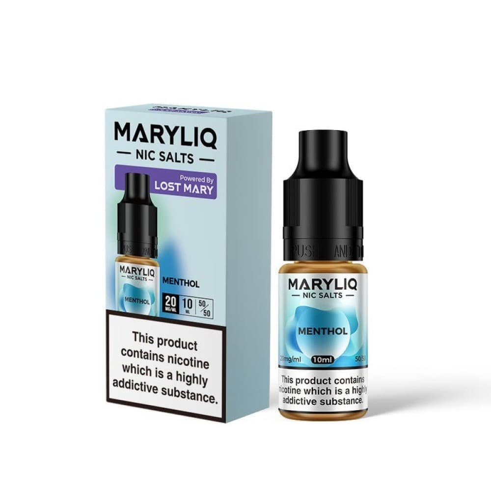  Menthol / 20MG Lost Mary Maryliq Nic Salts 10ml - Box of 10