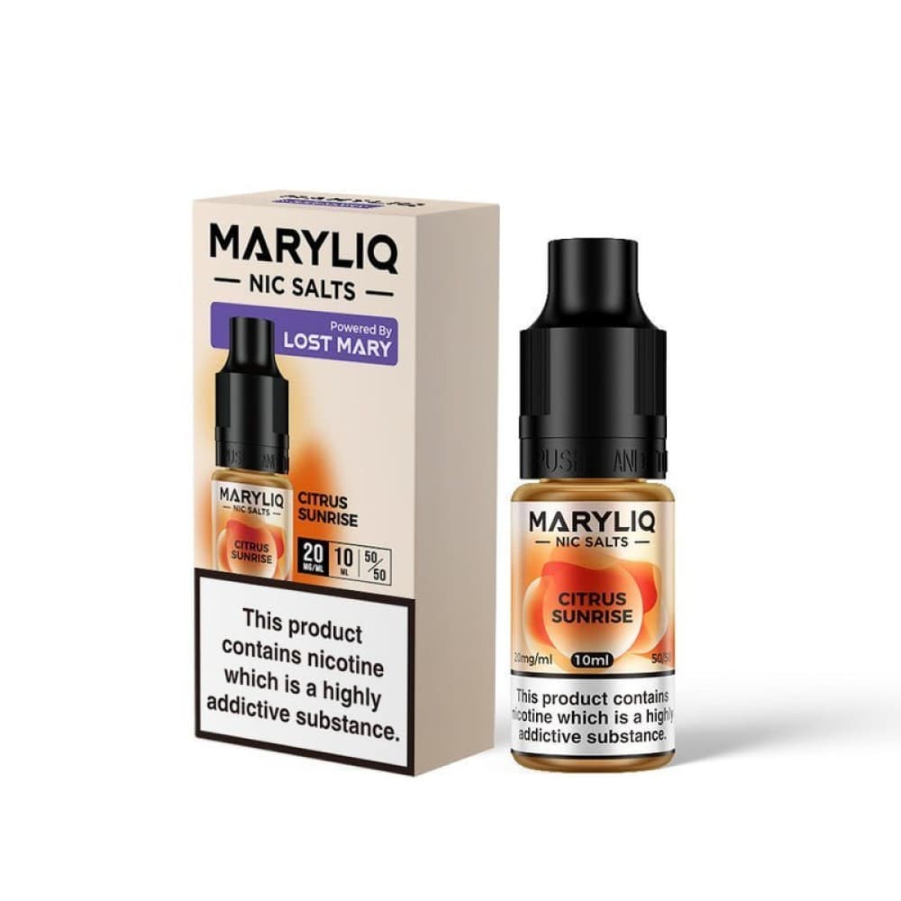  Citrus Sunrise / 20MG Lost Mary Maryliq Nic Salts 10ml - Box of 10