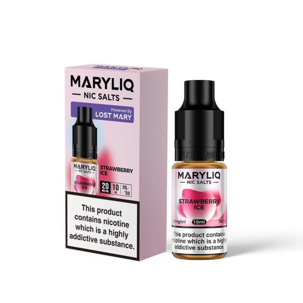  Strawberry Ice / 20MG Lost Mary Maryliq Nic Salts 10ml - Box of 10