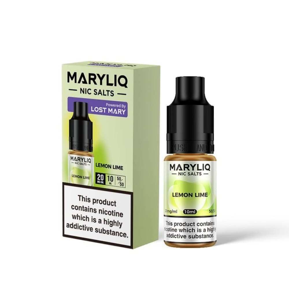  Lemon Lime / 20MG Lost Mary Maryliq Nic Salts 10ml - Box of 10