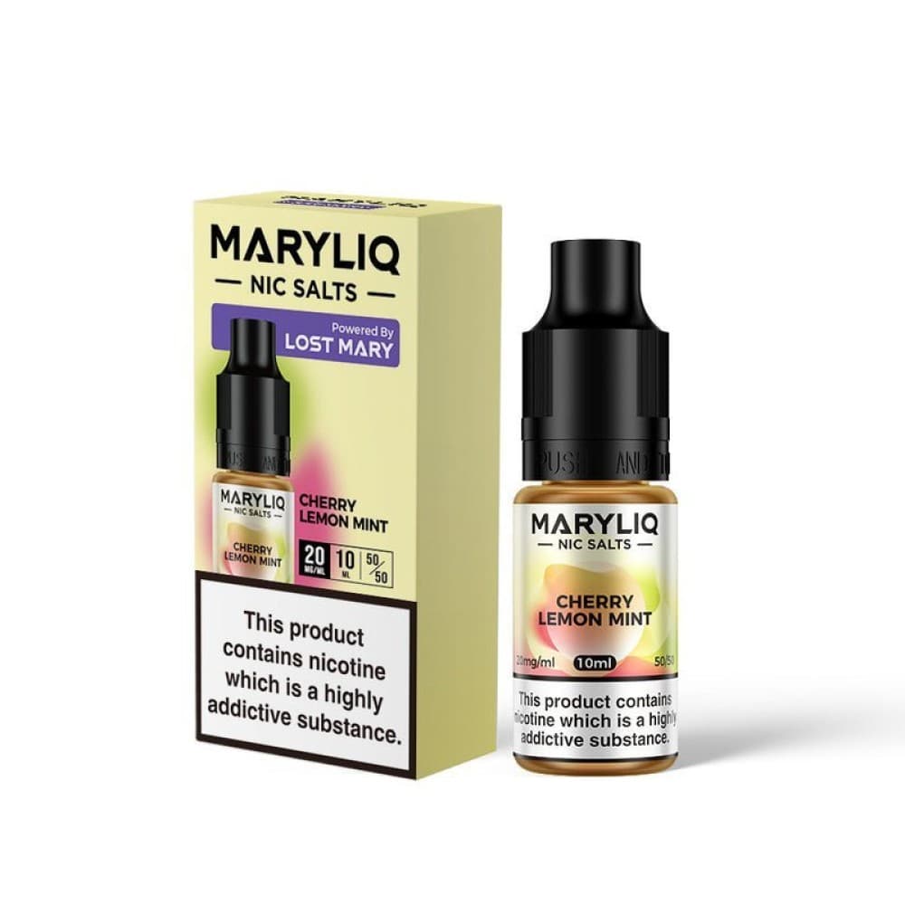  Cherry Lemon Mint / 20MG Lost Mary Maryliq Nic Salts 10ml - Box of 10