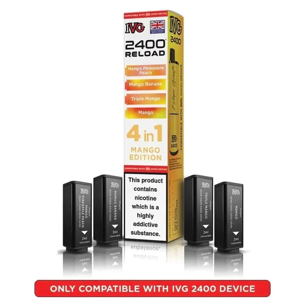  Mango Edition IVG 2400 Reload 4 in 1 Prefilled Pods Pack of 5