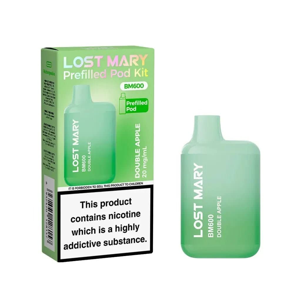  Double Apple Lost Mary BM600 Prefilled Pod Vape Kit