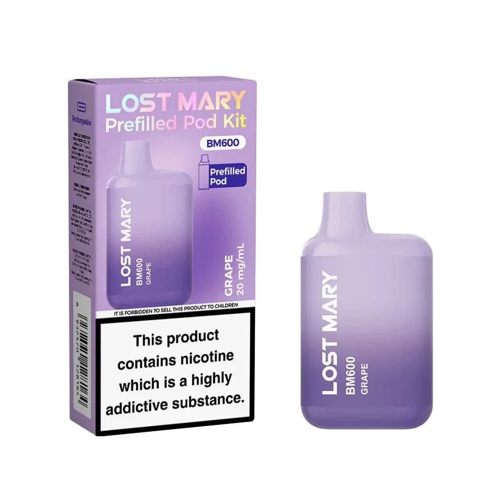  Grape Lost Mary BM600 Prefilled Pod Vape Kit