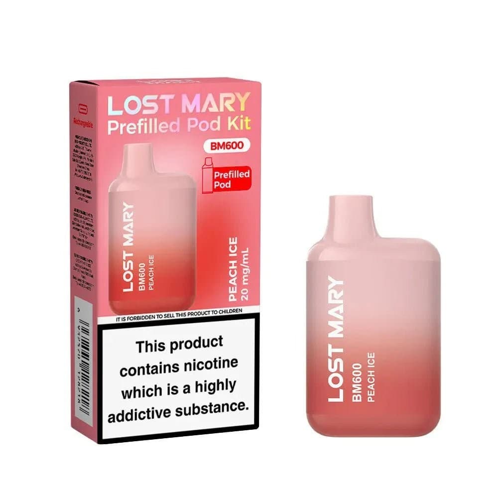  Peach Ice Lost Mary BM600 Prefilled Pod Vape Kit
