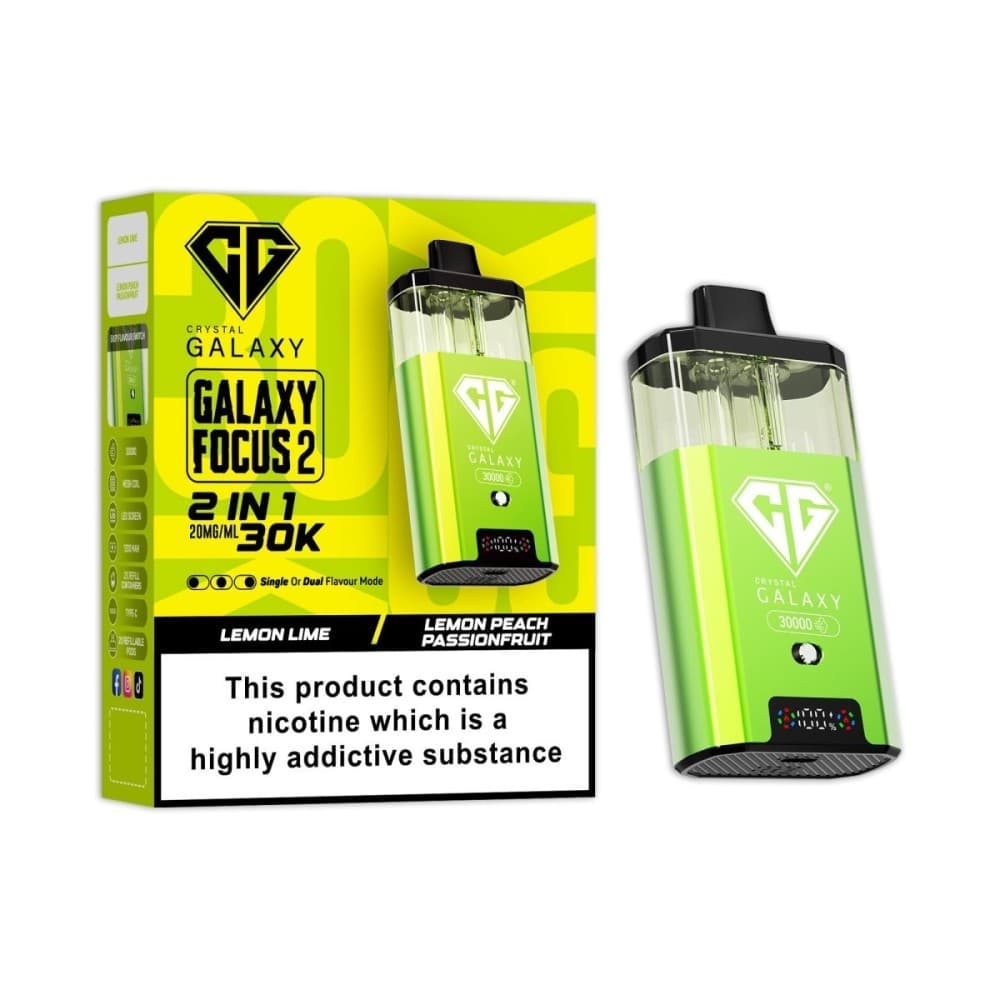  Lemon Lime / Lemon Passion Fruit Crystal Galaxy Focus 2 Prefilled 2 in 1 Pod Kit