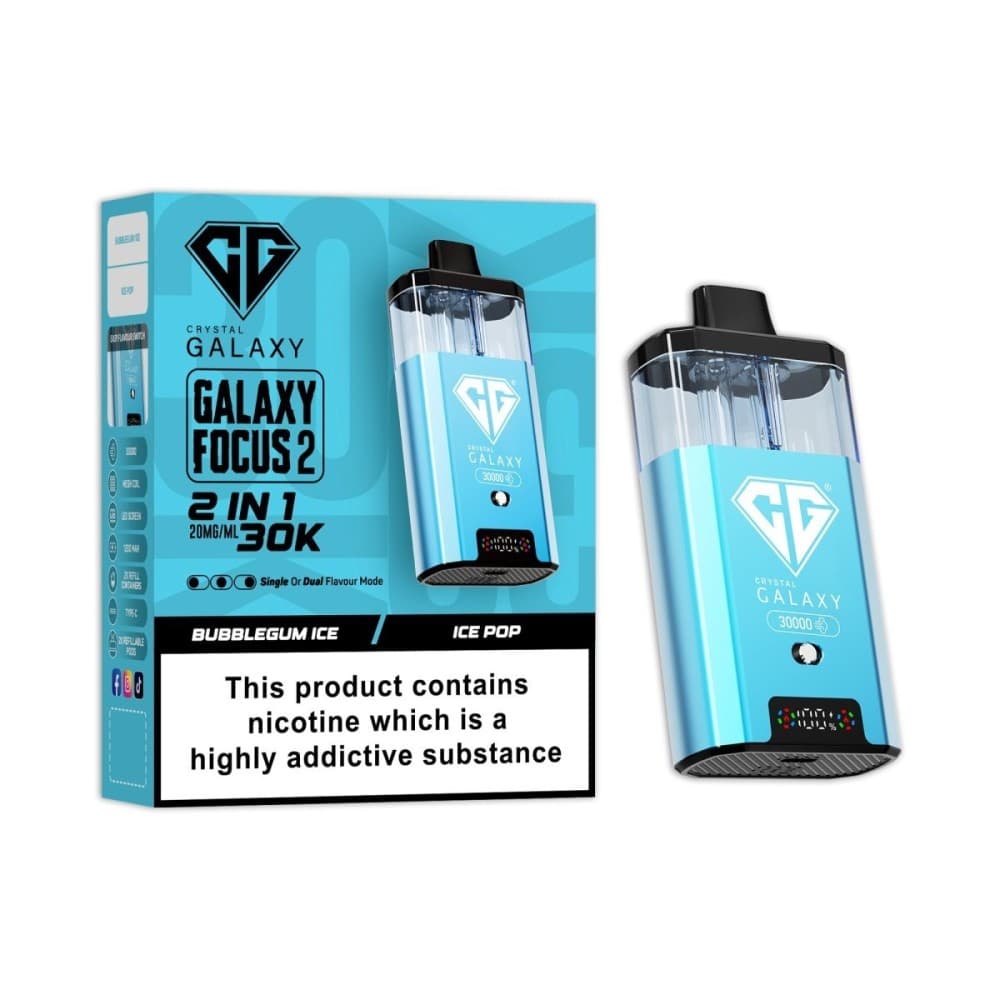  Bubble Gum Ice / Ice Pop Crystal Galaxy Focus 2 Prefilled 2 in 1 Pod Kit