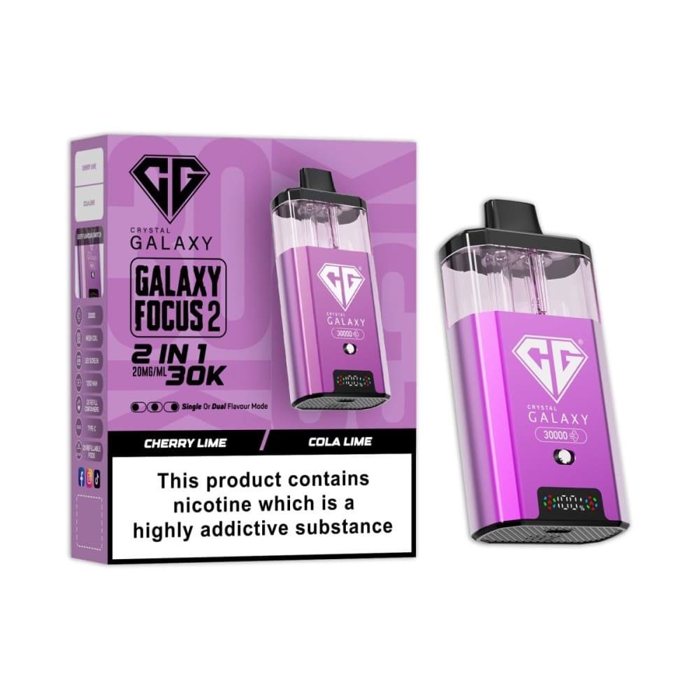  Cherry Lime / Cola Lime Crystal Galaxy Focus 2 Prefilled 2 in 1 Pod Kit
