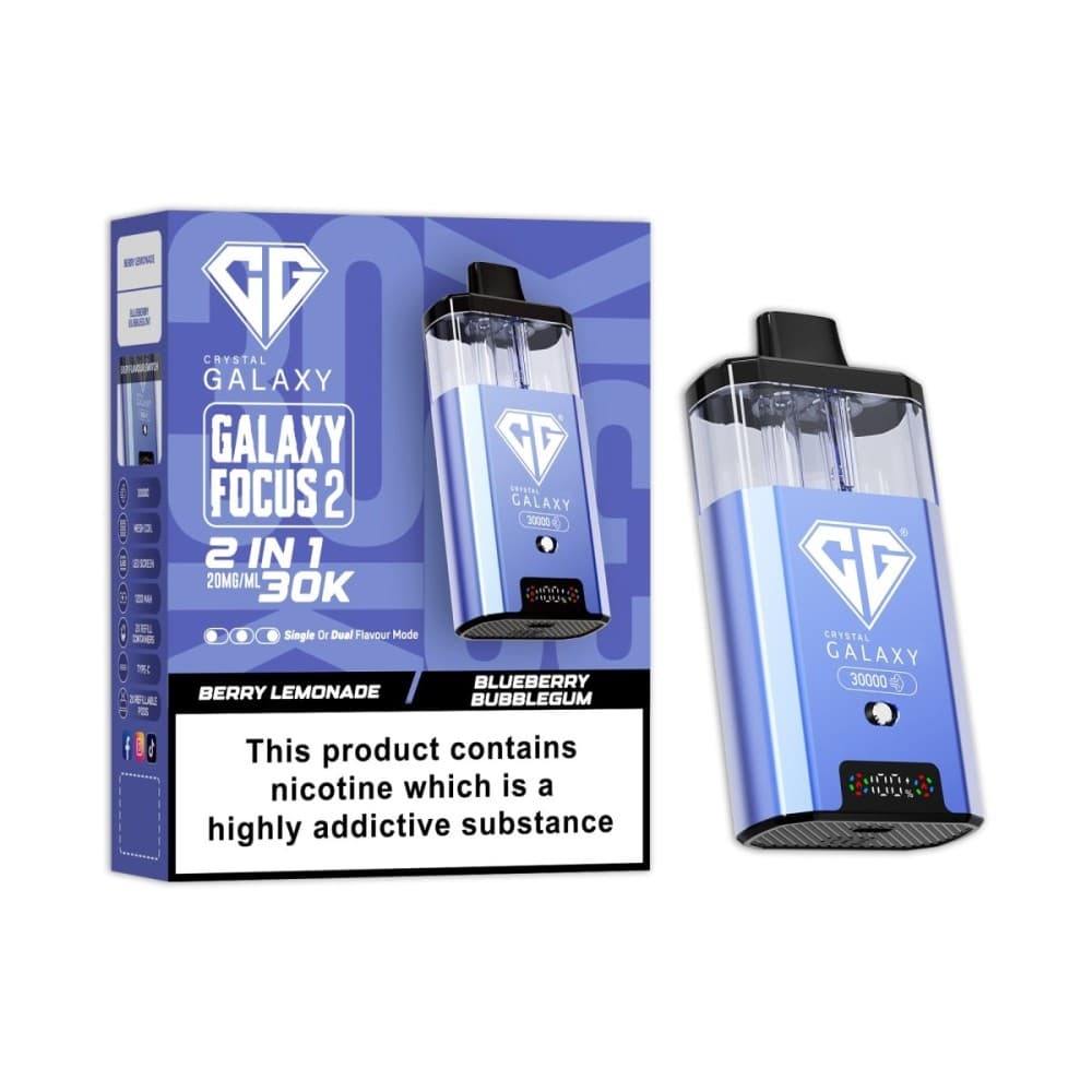  Berry Lemonade / Blueberry Bubble Gum Crystal Galaxy Focus 2 Prefilled 2 in 1 Pod Kit
