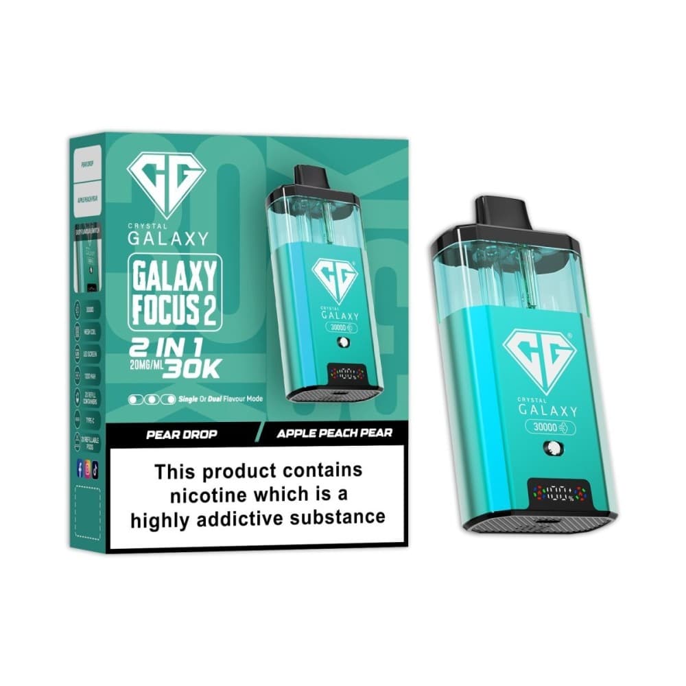  Pear Drop / Apple Peach Pear Crystal Galaxy Focus 2 Prefilled 2 in 1 Pod Kit