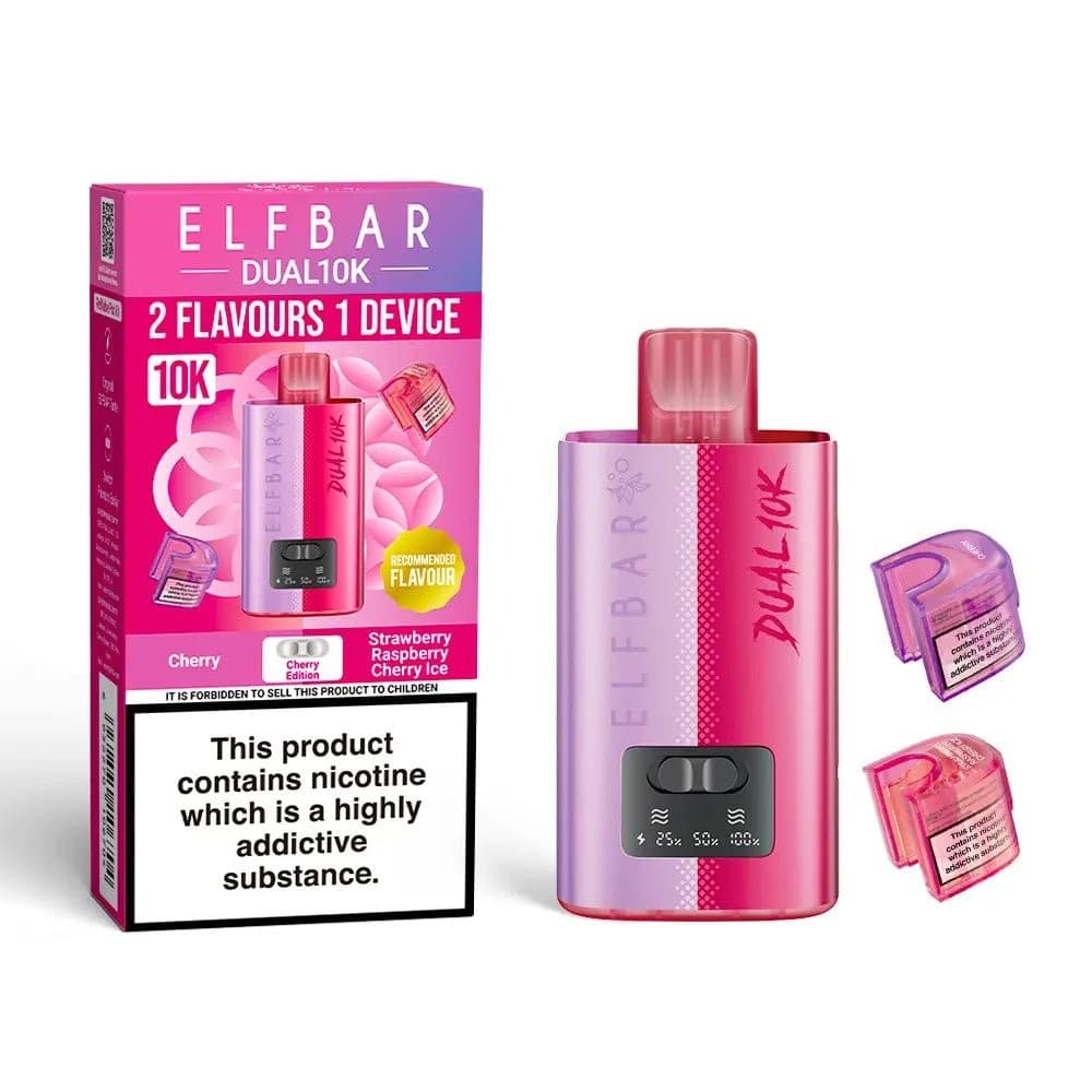  Cherry Edition Elf Bar Dual 10K Prefilled Pod Vape Kit