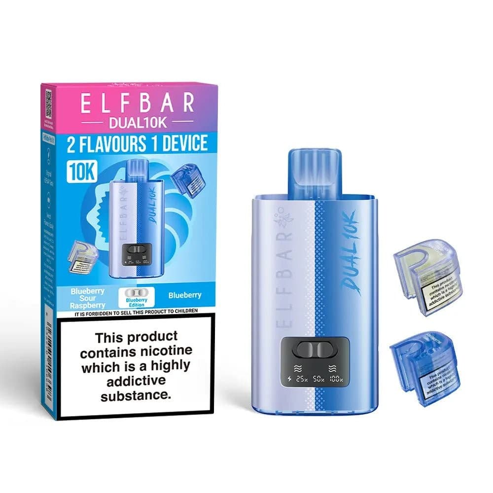  Blueberry Edition Elf Bar Dual 10K Prefilled Pod Vape Kit