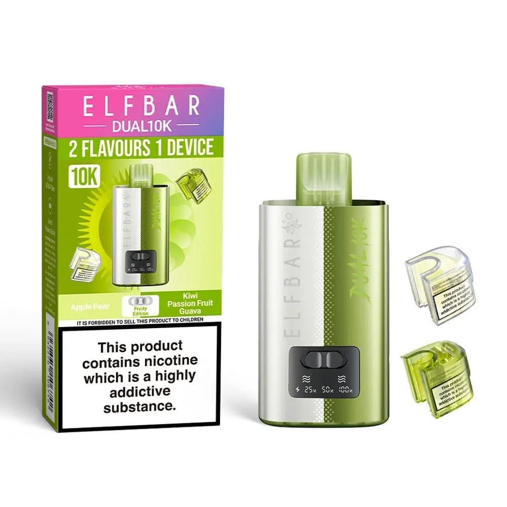  Fruity Edition Elf Bar Dual 10K Prefilled Pod Vape Kit