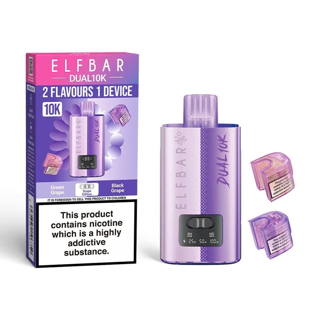  Grape Edition Elf Bar Dual 10K Prefilled Pod Vape Kit