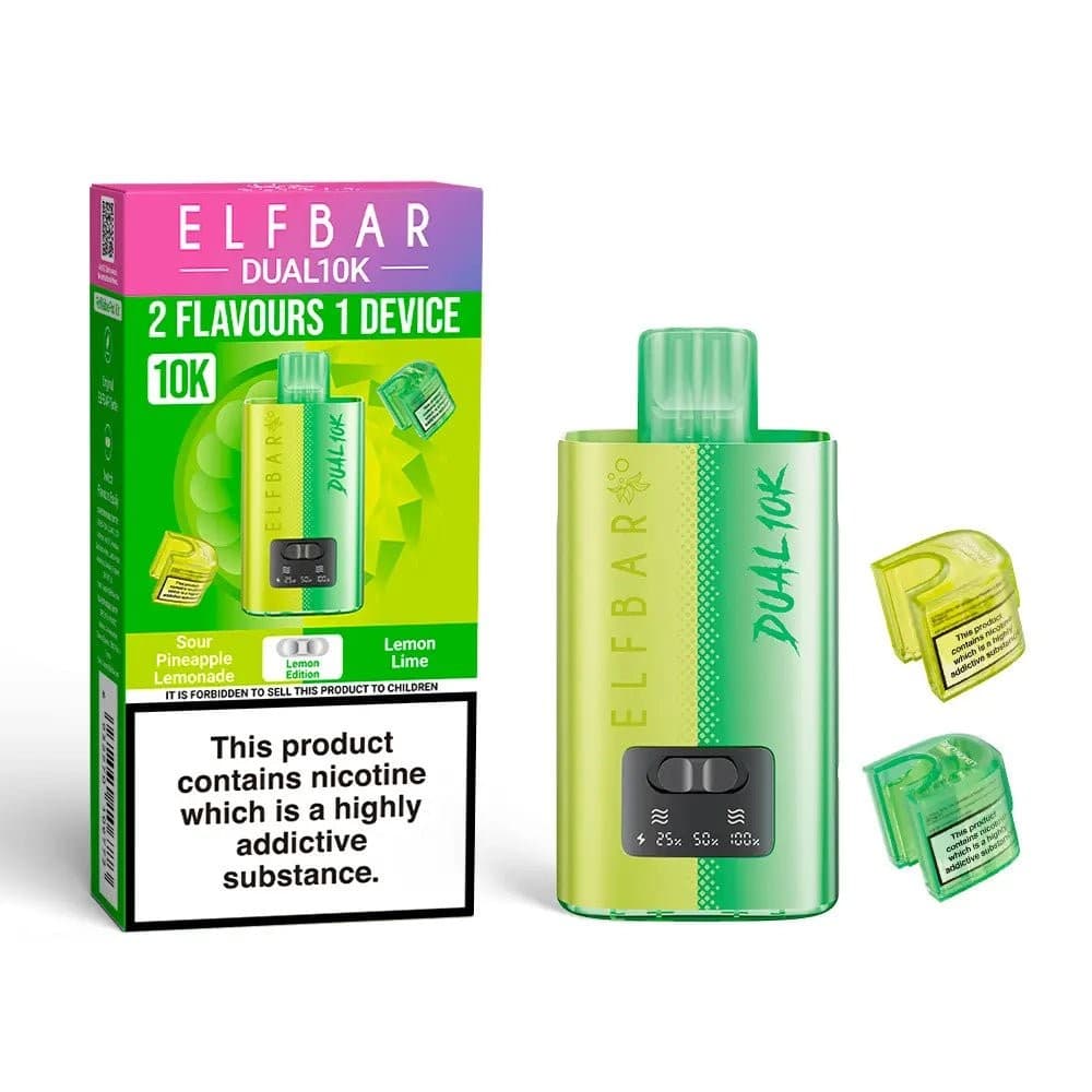  Lemon Edition Elf Bar Dual 10K Prefilled Pod Vape Kit
