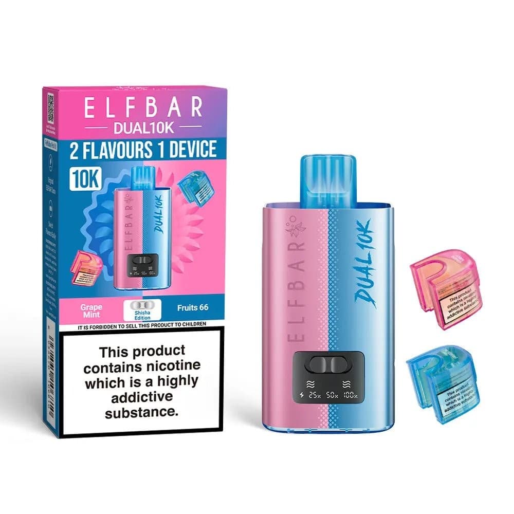  Shisha Edition Elf Bar Dual 10K Prefilled Pod Vape Kit