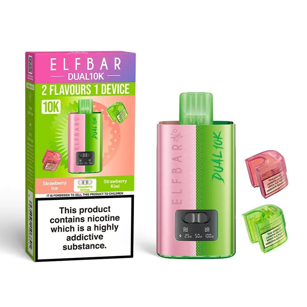  Strawberry Edition Elf Bar Dual 10K Prefilled Pod Vape Kit