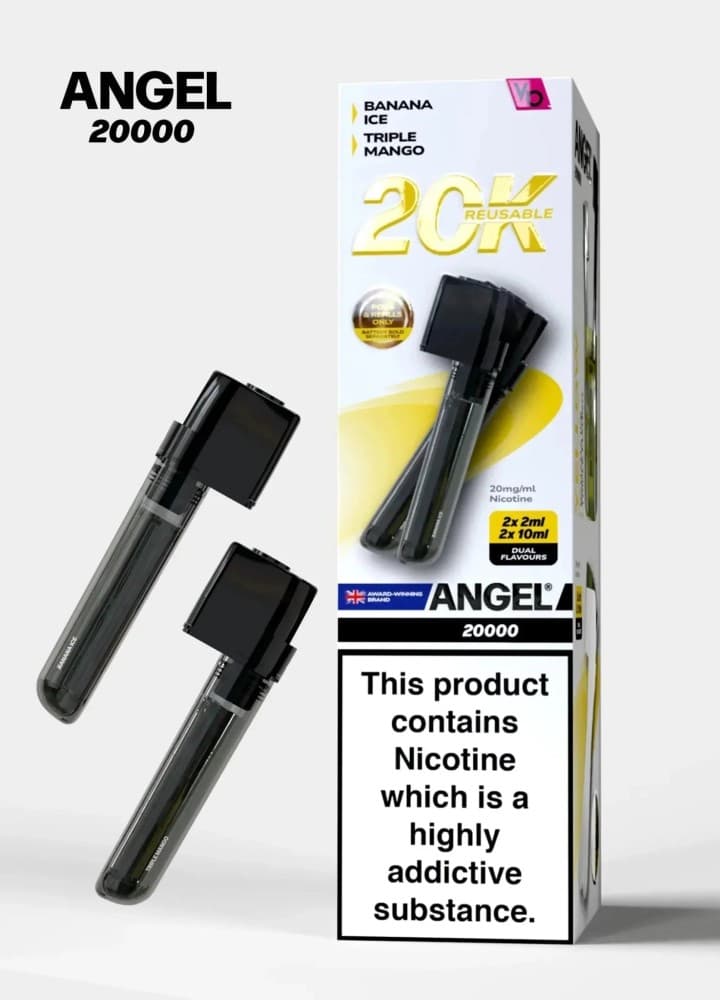  Yellow Edition Vapes Bars Angel 20000 Prefilled Pods