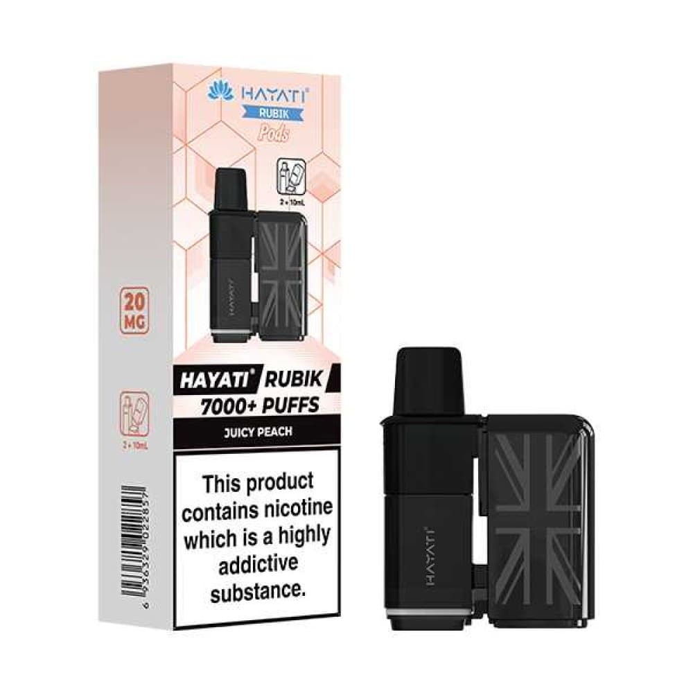  Juicy Peach Hayati Rubik 7000 Replacement Pods
