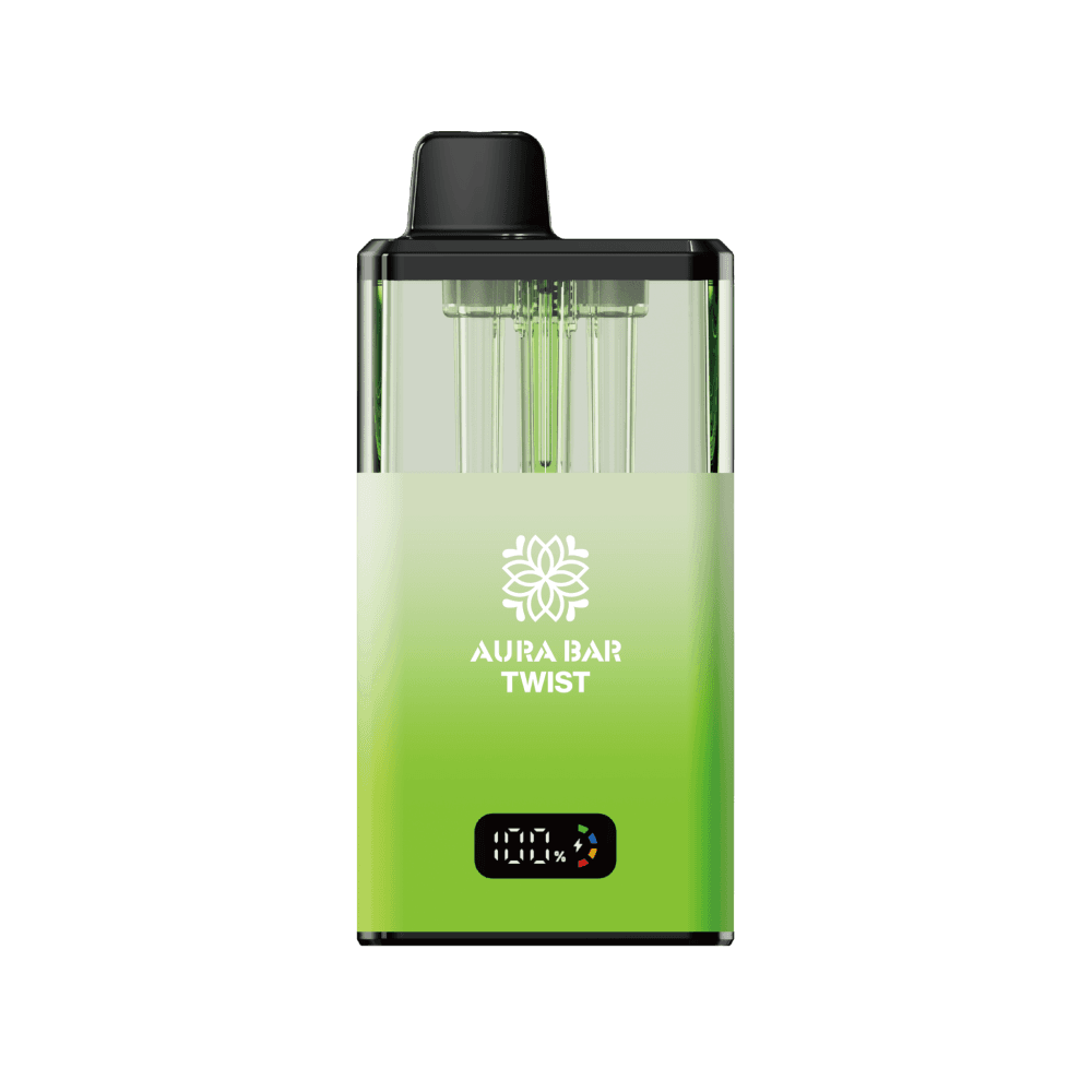  Spearmint/Fresh Mint Aura Bar Twist 40k Vape Kit By Crystal Prime - Box of 5