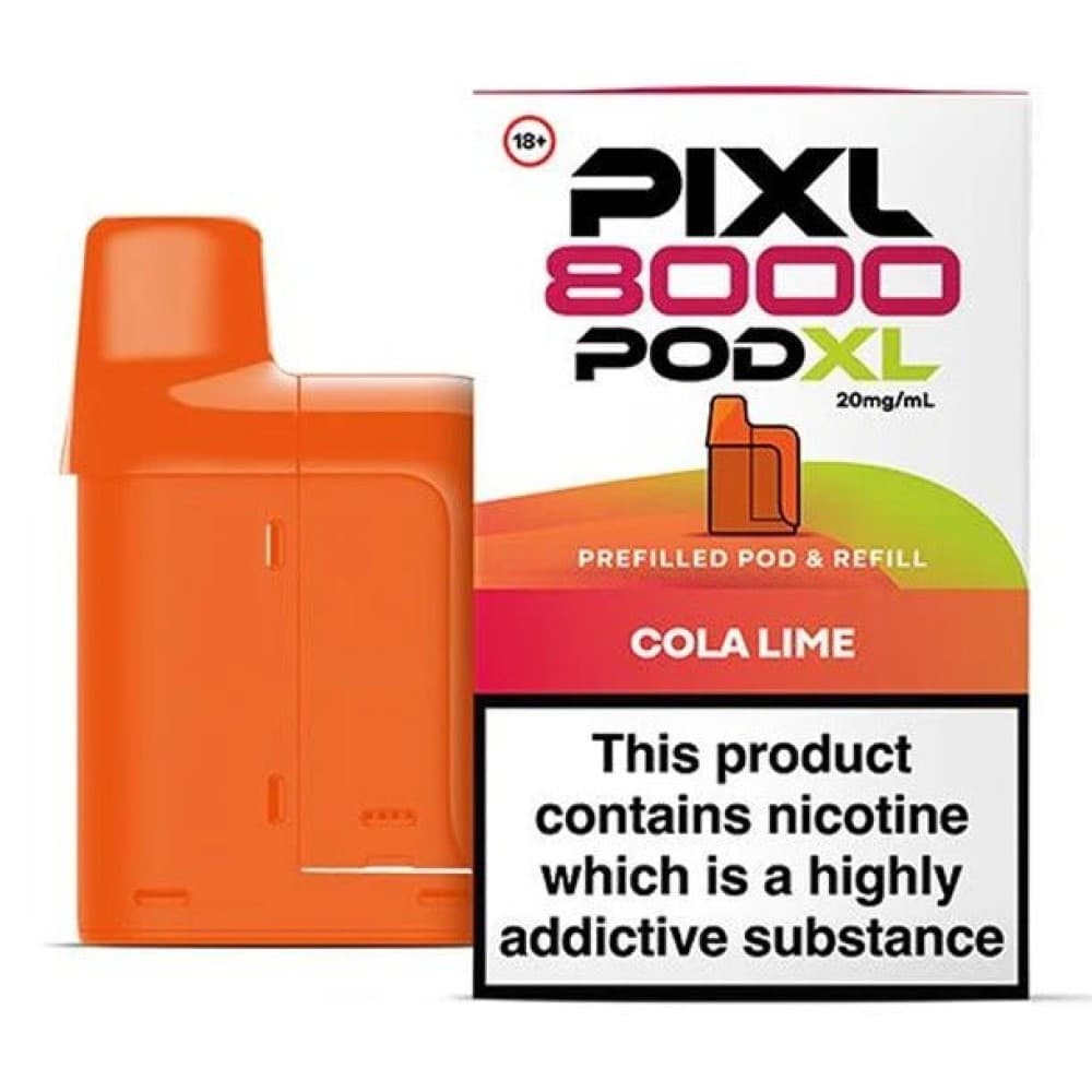  Cola Lime PIXL 8000 Replacement Pods - Pack of 5