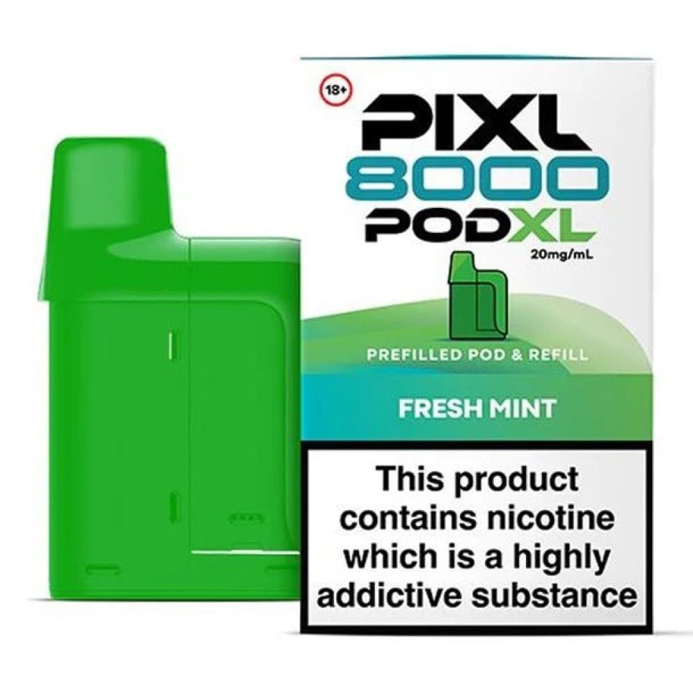  Fresh Mint PIXL 8000 Replacement Pods - Pack of 5