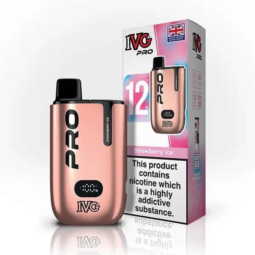  Strawberry Ice IVG Pro 10K Prefilled Pod Vape Kit