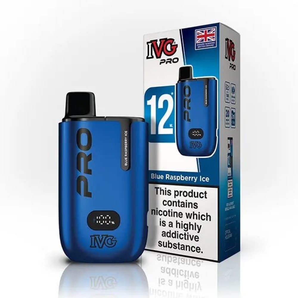  Blue Raspberry Ice IVG Pro 10K Prefilled Pod Vape Kit