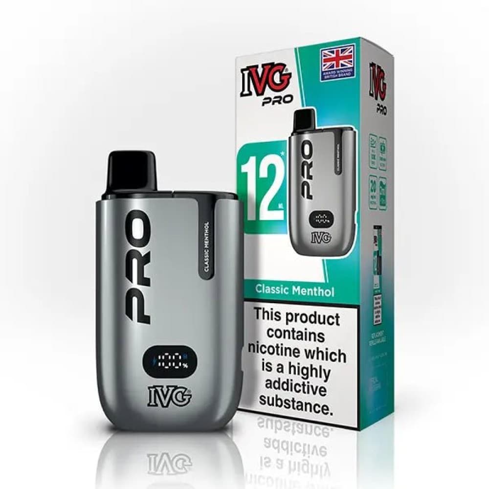  Classic Menthol IVG Pro 10K Prefilled Pod Vape Kit