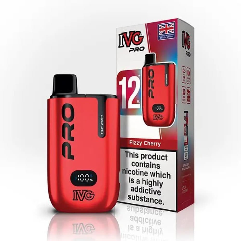  Fizzy Cherry IVG Pro 10K Prefilled Pod Vape Kit