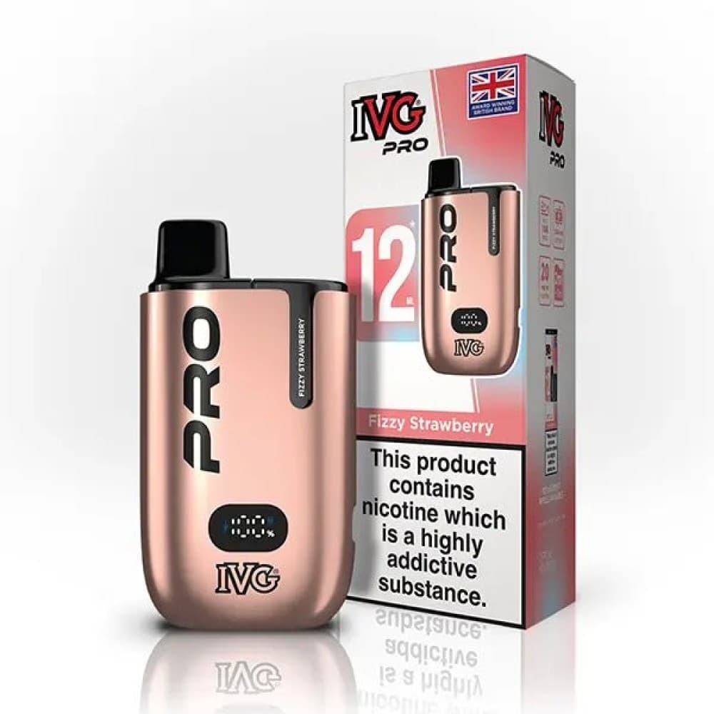  Fizzy Strawberry IVG Pro 10K Prefilled Pod Vape Kit