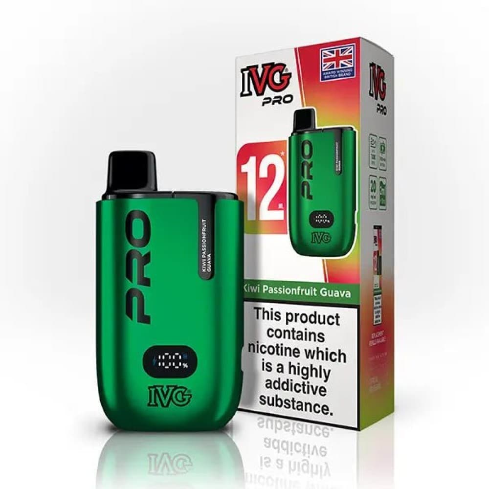  Kiwi Passionfruit Guava IVG Pro 10K Prefilled Pod Vape Kit